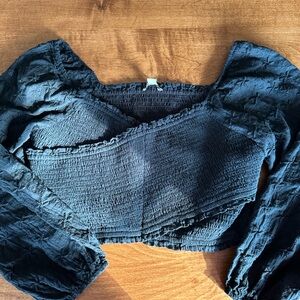 American Eagle Bandage Type Crop Top with Long Sleeve